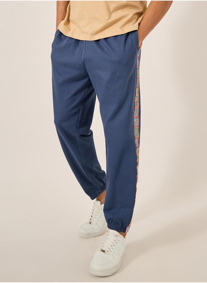 Side Tape Mid Rise Relaxed Fit Joggers