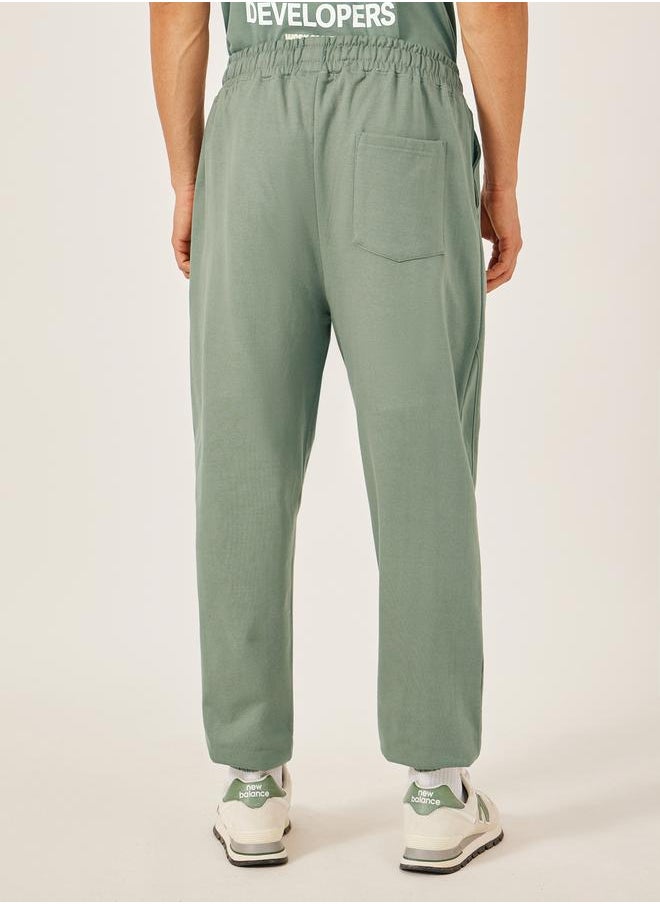 Mid Rise Oversized Joggers with Drawstring