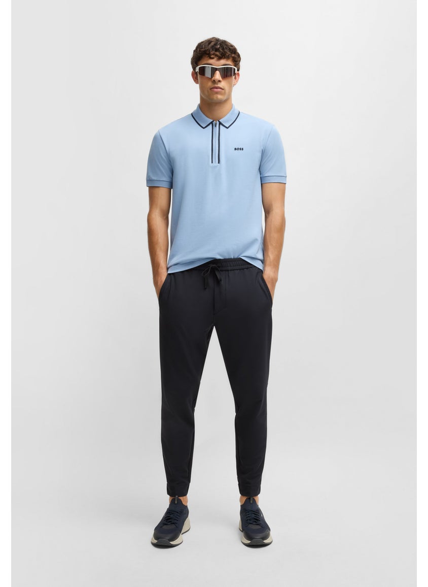Tapered-fit trousers in water-repellent stretch fabric
