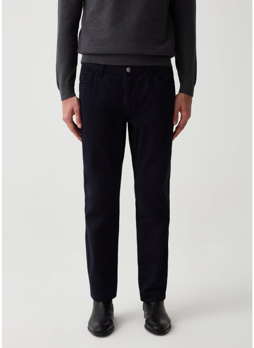 Regular-Fit Trousers With Five Pockets