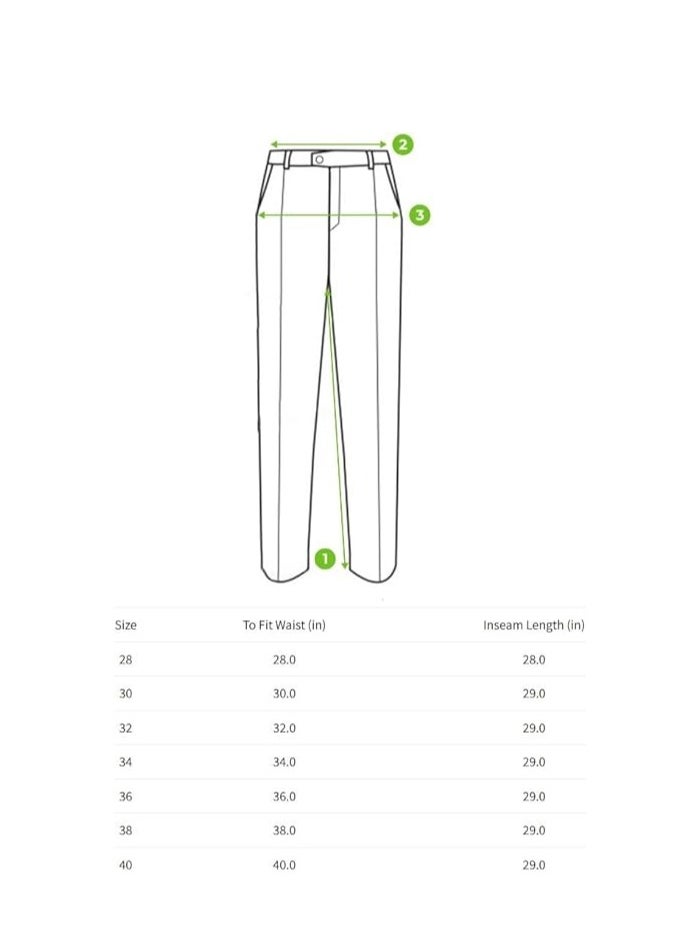 The Bear House Men's Casual Trousers  Green, Relaxed Fit, Soft & Breathable Fabric, Elastic Waist, Stylish Everyday Wear, Versatile & Comfortable Bottoms for Any Occasion  Size 28 to 40