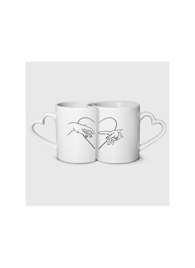 Happy Anniversary Couple Mug Gifts | Best Anniversary MUG | Wedding Anniversary Mug | Anniversary Couple Mug| COFFEE MUG - Set of two mugs with heart-shaped handles