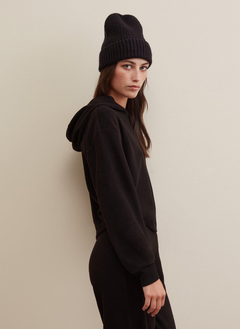 Hoodie With V Detail