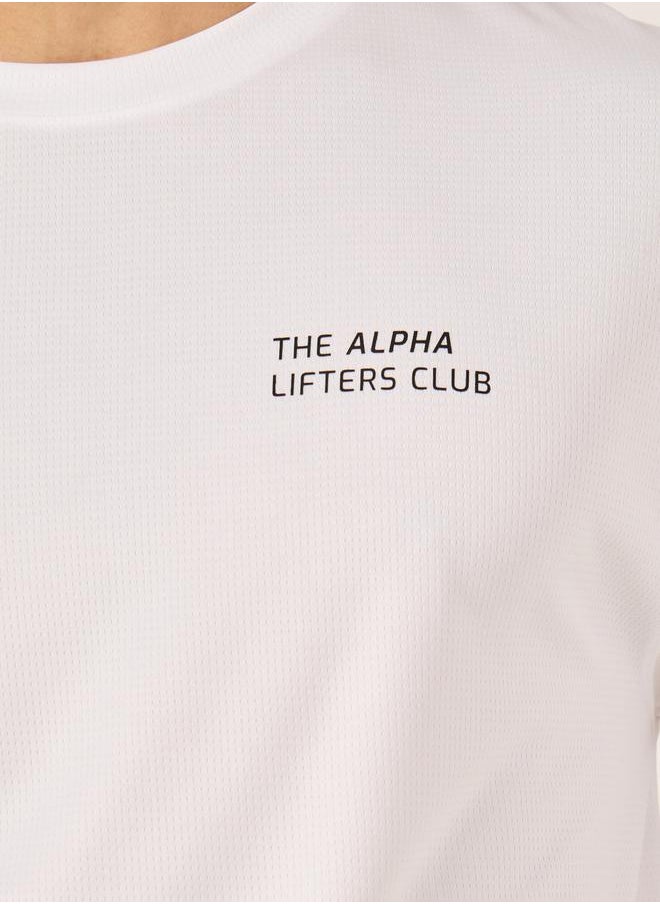 Minimal Printed Mesh T-Shirt and 2in1 Shorts Set