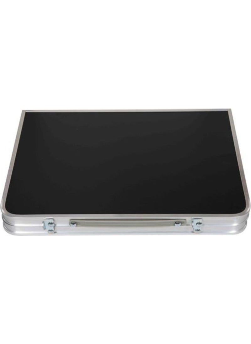 Folding Black Camping Table 60X40 cm