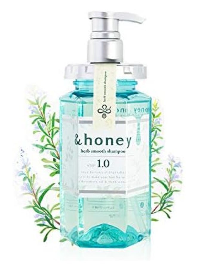 &Honey Herb Smooth Hair Shampoo Step 1.0 440ml Glossy Smooth Hair Herb