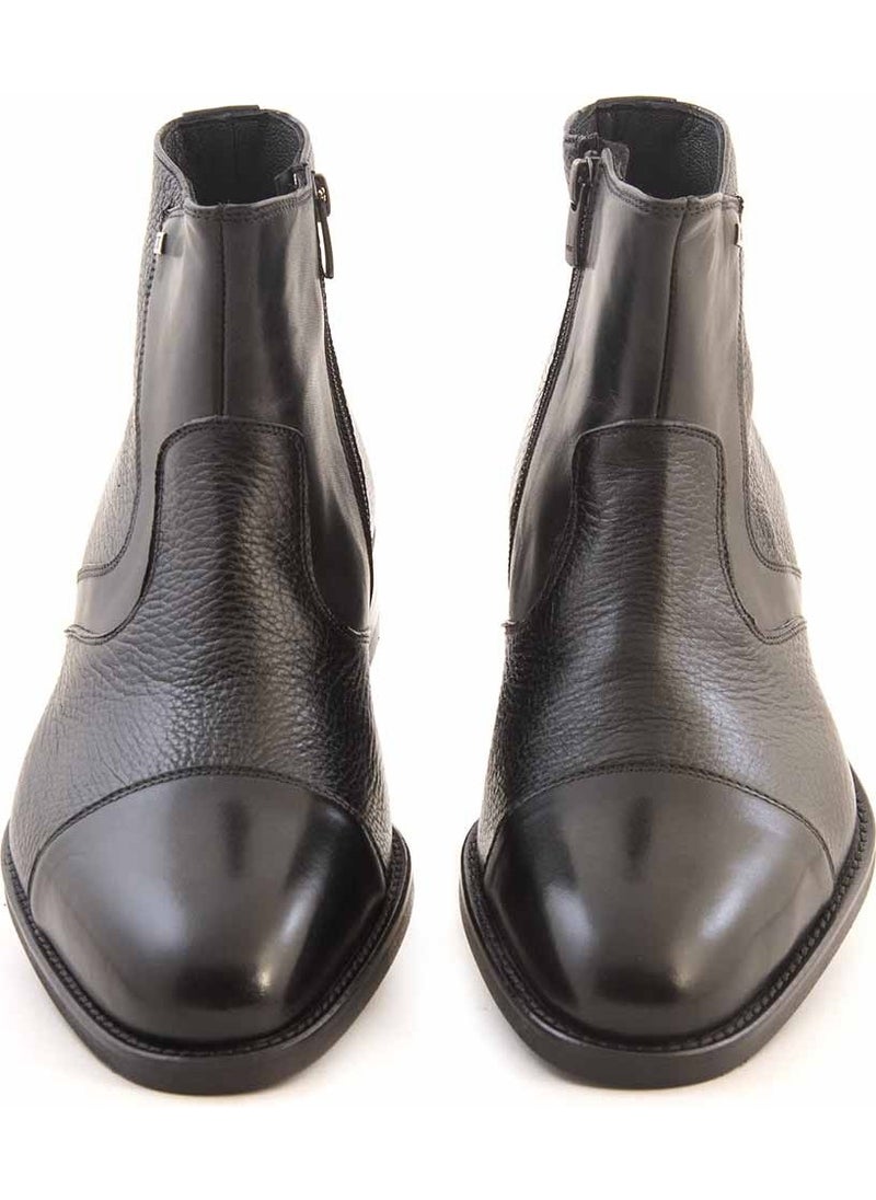 Gold Leather Men's Classic Shoes 6018-23