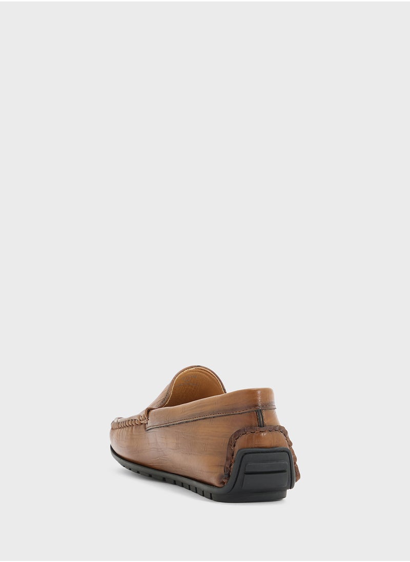 Croc Emboss Loafers