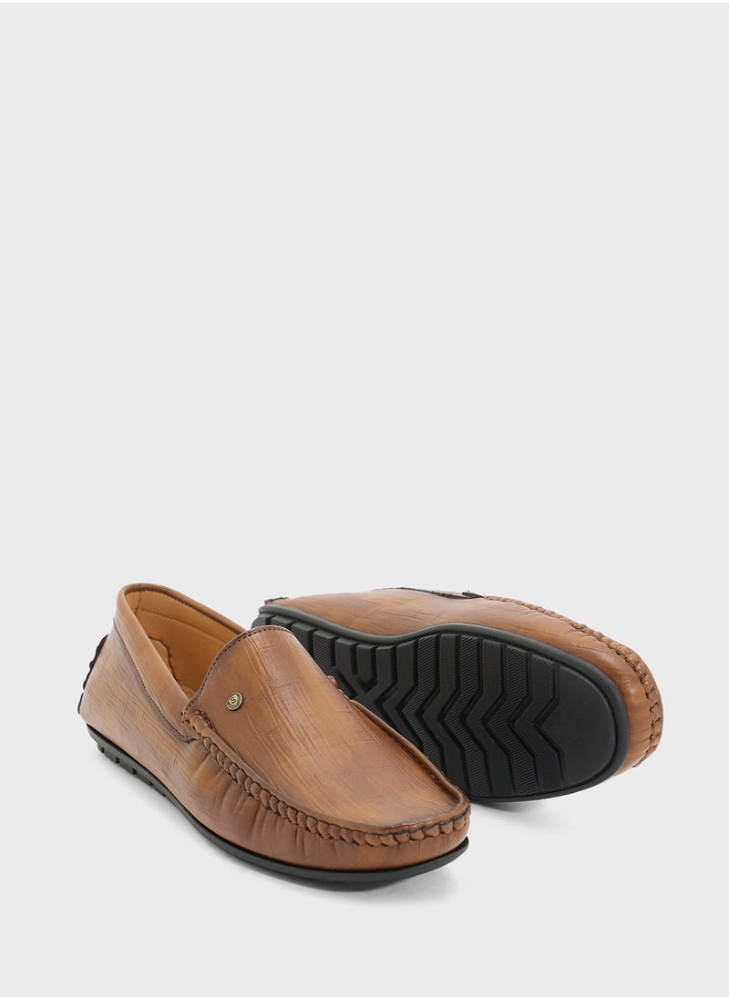 Croc Emboss Loafers