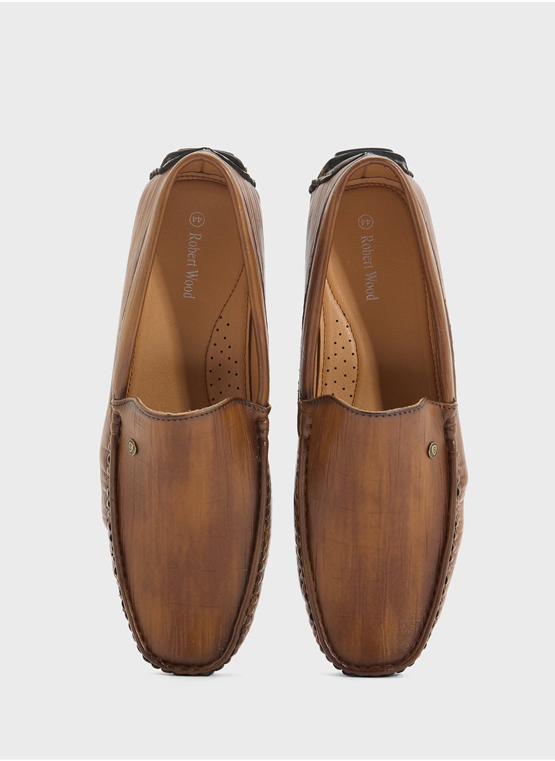 Croc Emboss Loafers