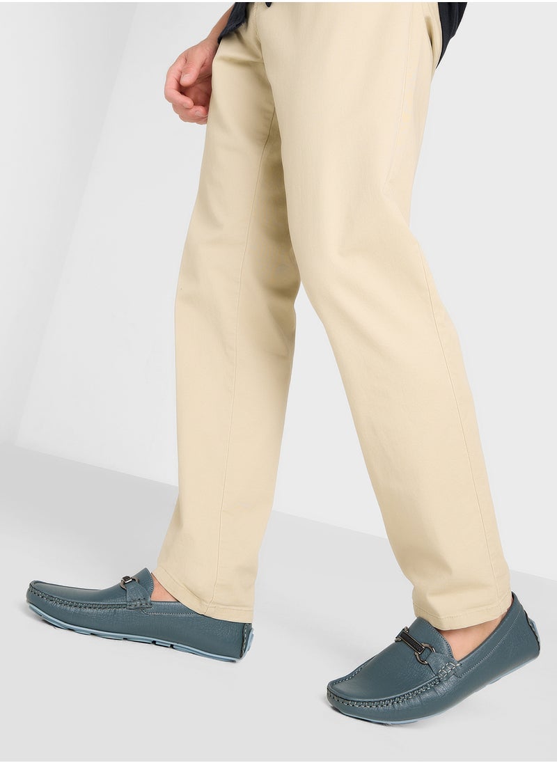 Trim Detail Loafers
