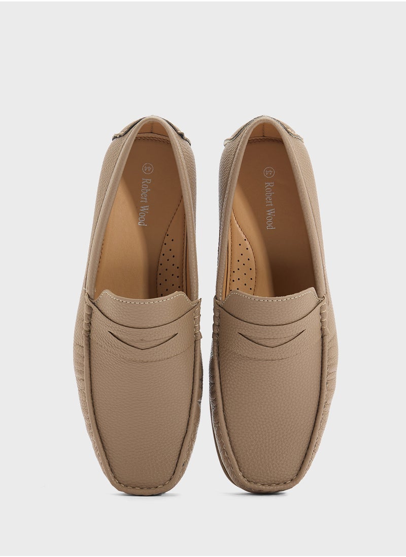Saddle Details Smart Loafers