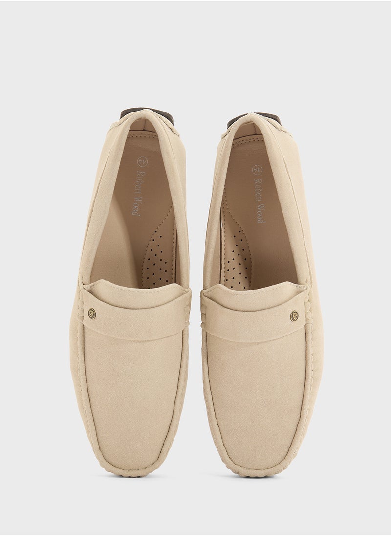 Faux Suede Loafers