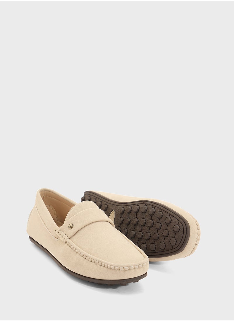 Faux Suede Loafers
