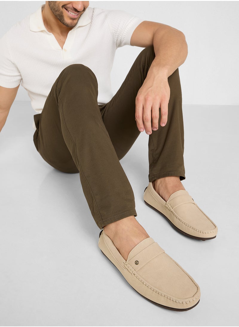 Faux Suede Loafers