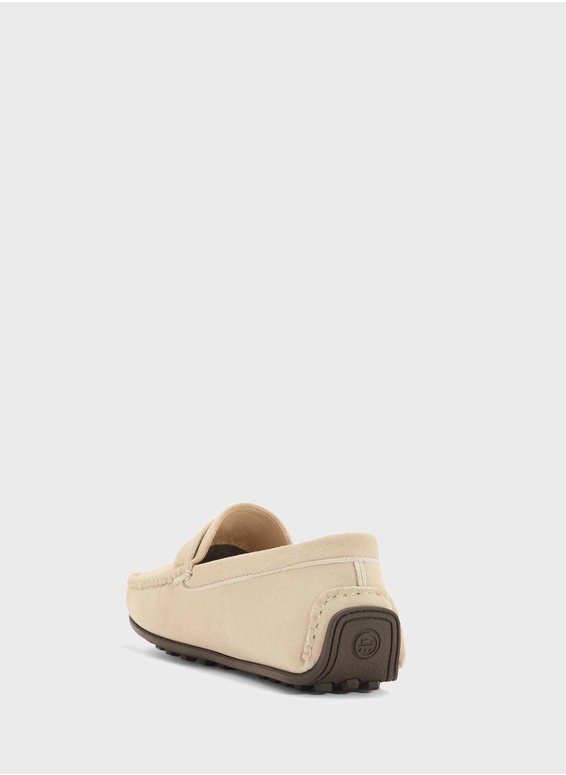 Faux Suede Loafers