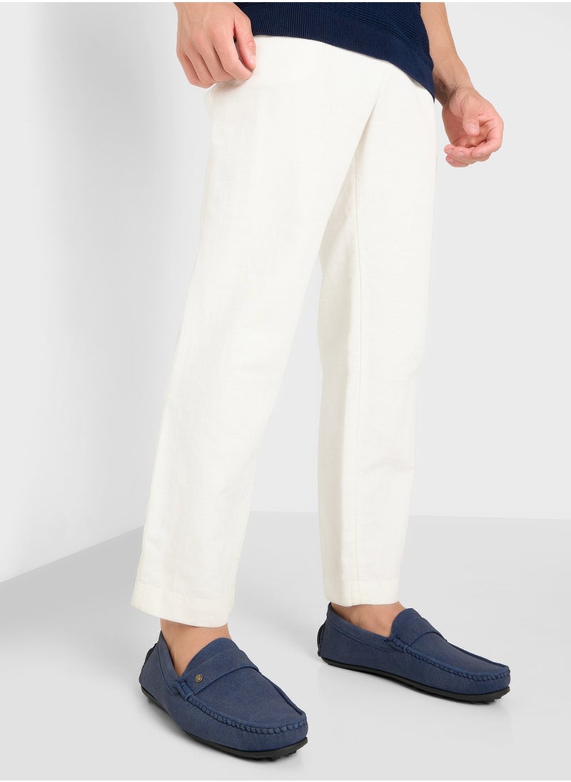Faux Suede Loafers