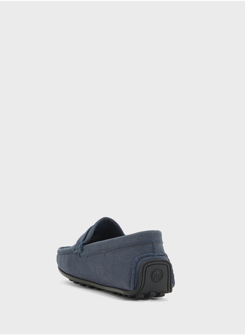 Faux Suede Loafers