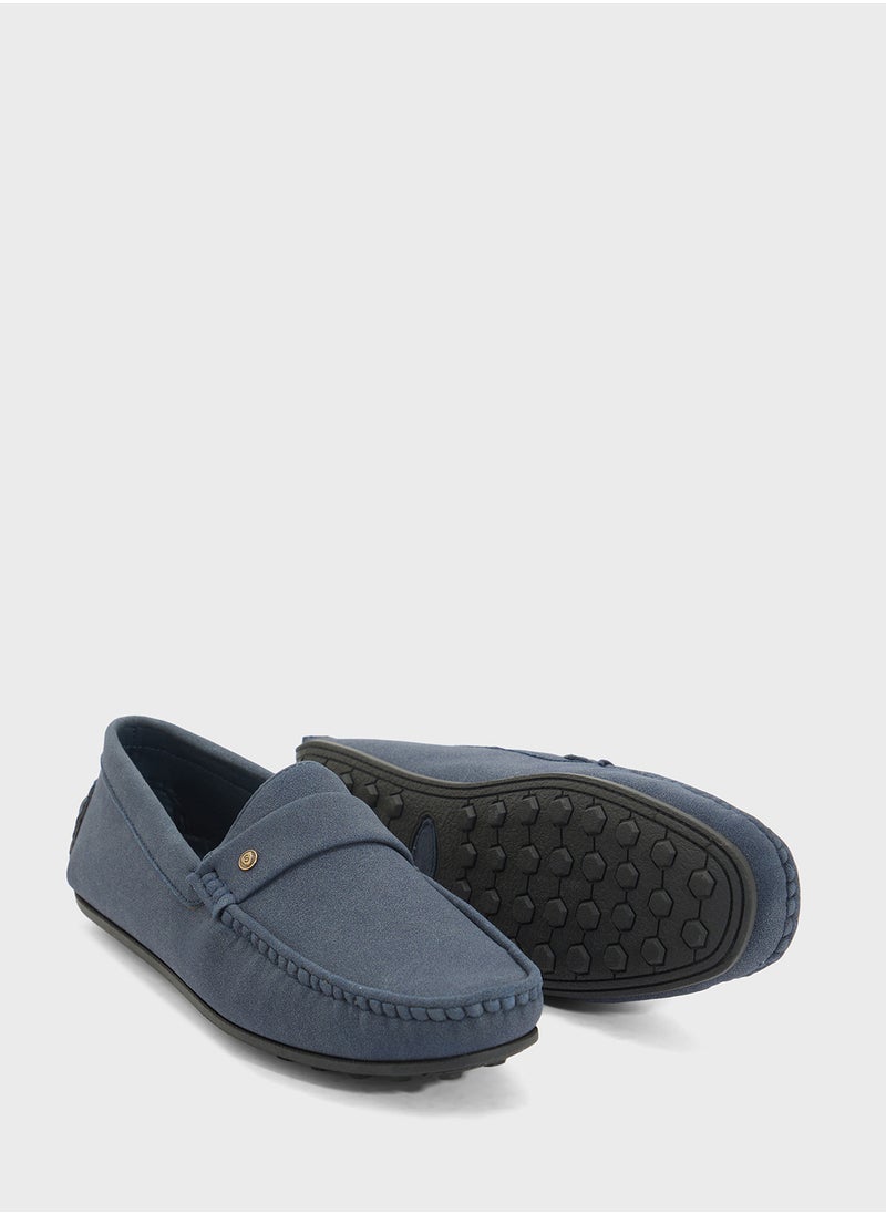 Faux Suede Loafers