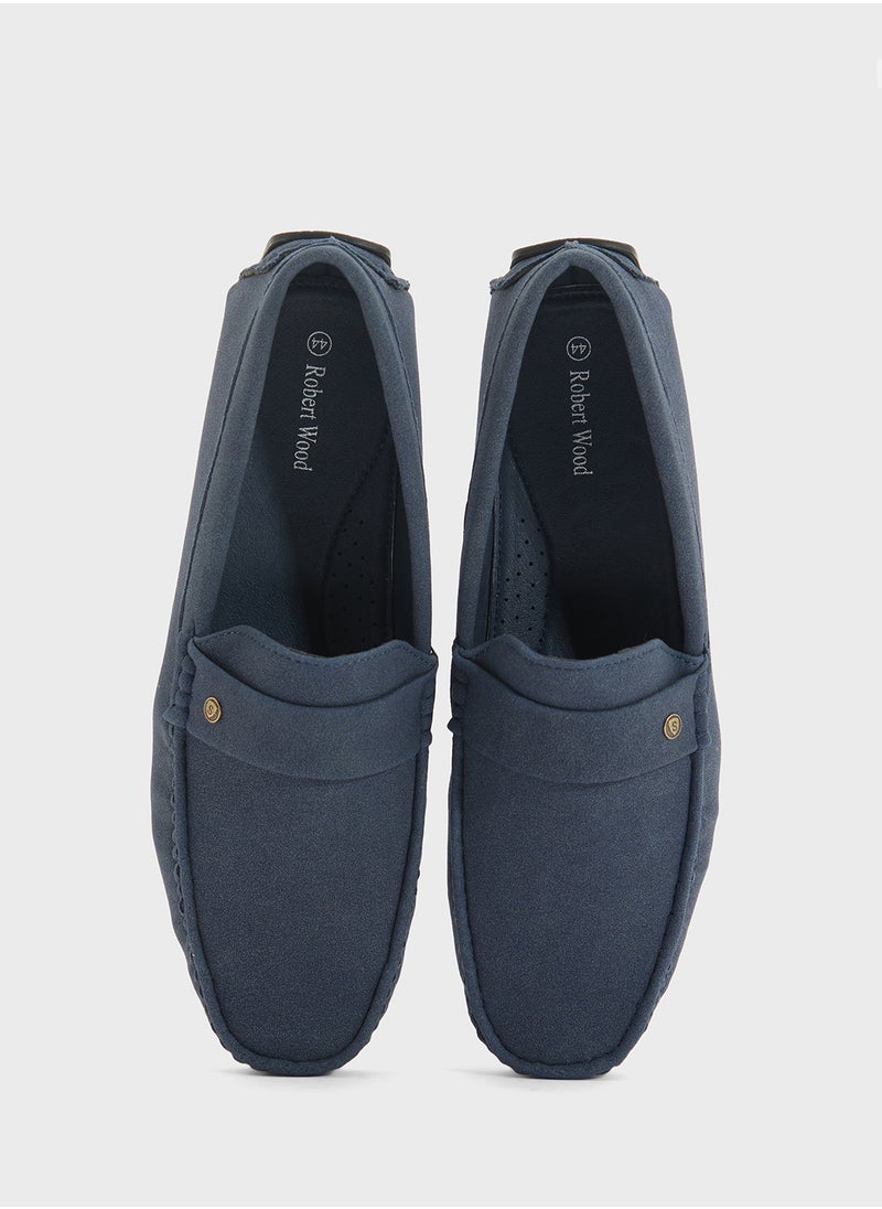 Faux Suede Loafers