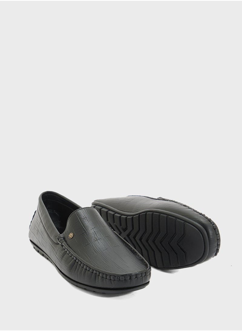 Croc Emboss Loafers