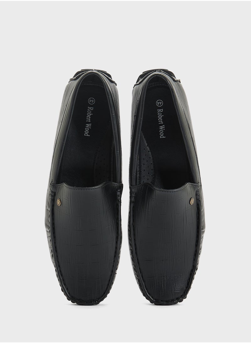 Croc Emboss Loafers