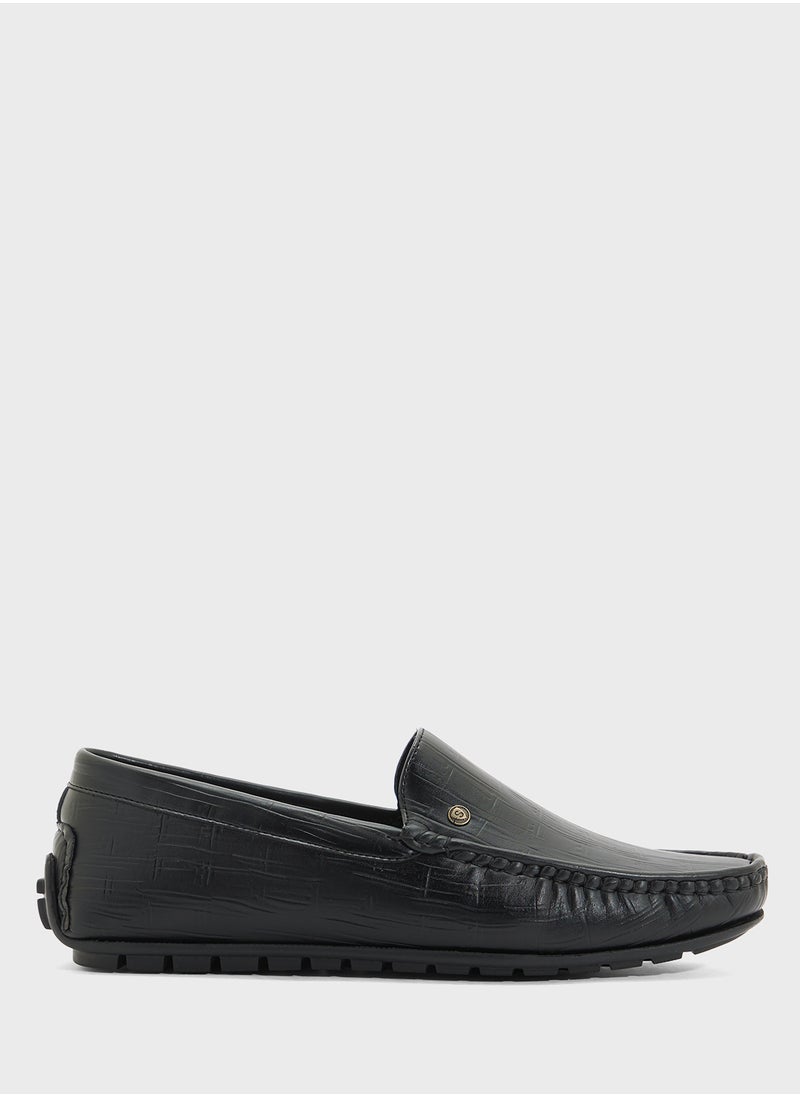 Croc Emboss Loafers
