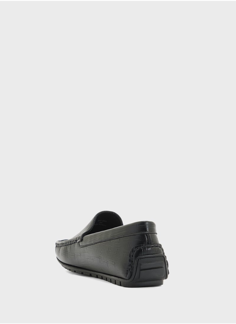 Croc Emboss Loafers