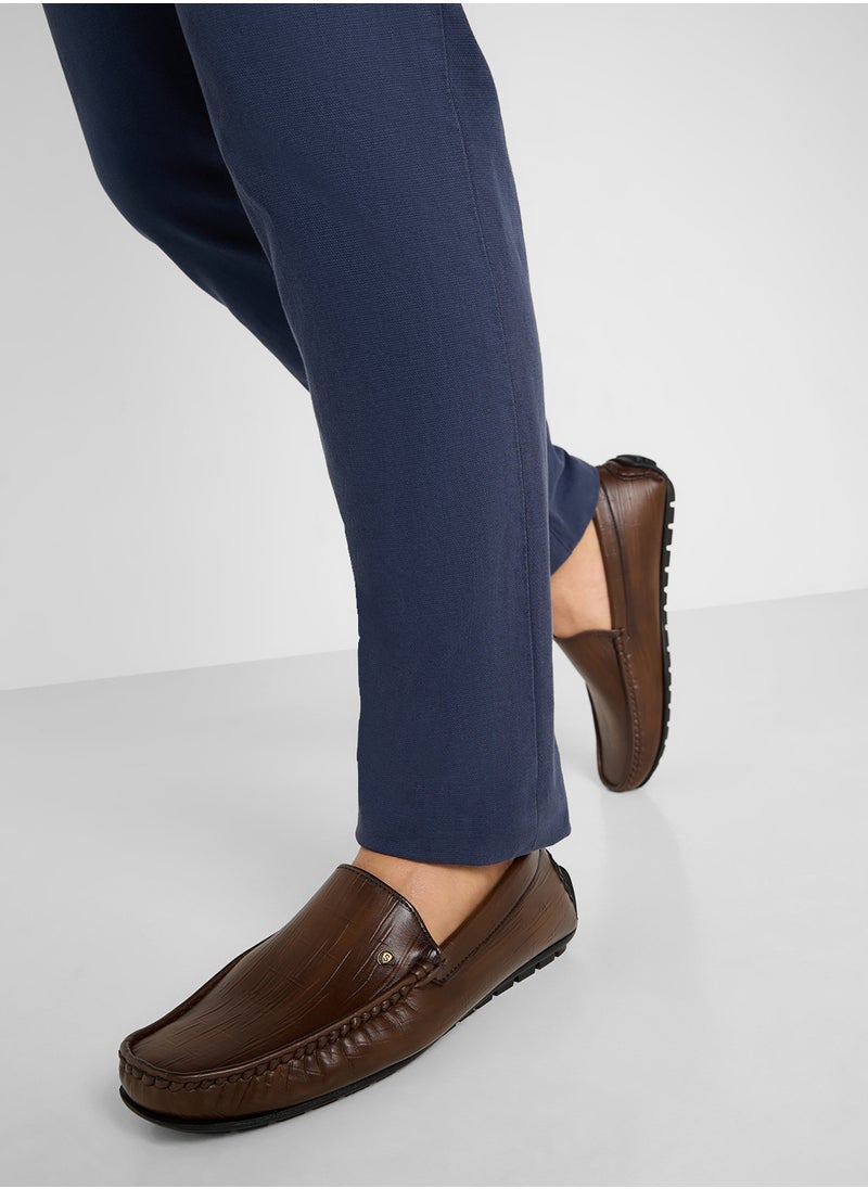 Croc Emboss Loafers