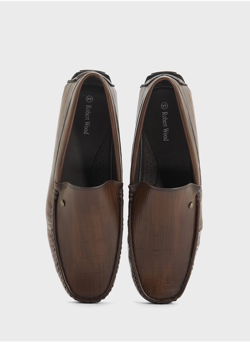 Croc Emboss Loafers