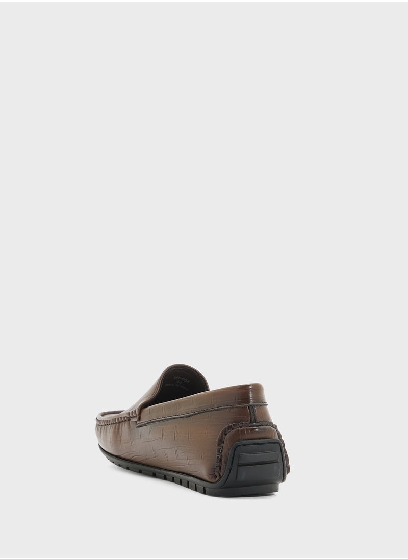 Croc Emboss Loafers