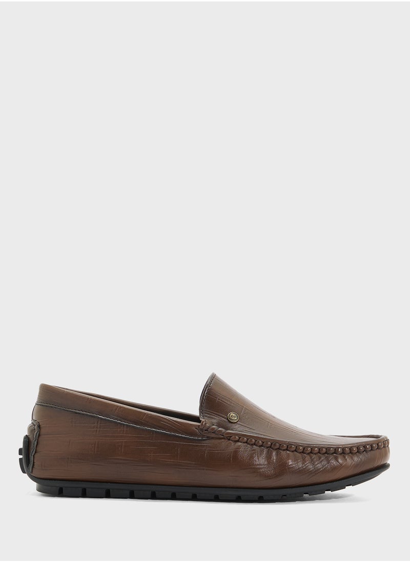 Croc Emboss Loafers