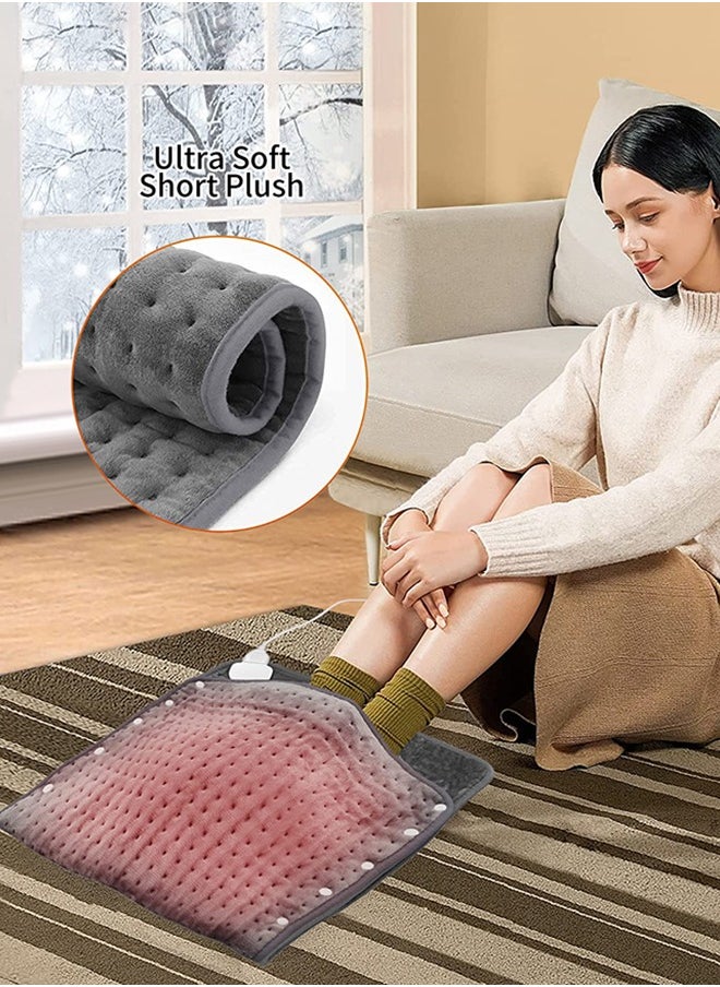 Heating Pad & Foot Warmer, 10 Temperature Settings & Auto Shut Off, 43x84cm, Washable Fast Heated Feet Warmers, Electric Heating Pads for Back Pain Relief,Abdomen,Feet,Back,Cramp