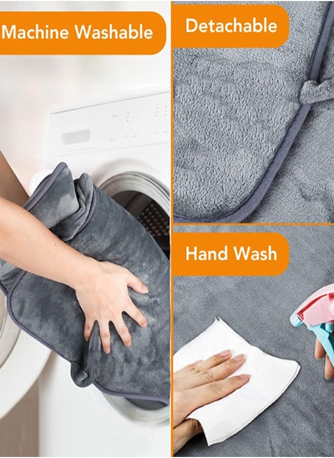 Heating Pad for Neck and Shoulders 100x60cm Large Heat Wrap for Back 6 Temperature Settings with Auto-Off Time