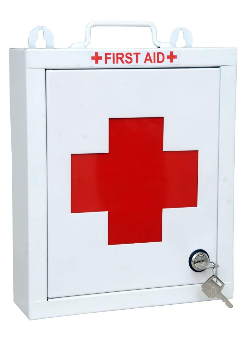 LEPOSE Wall mountable Metal First Aid BoxEmergency Medical kitFirst Aid Box For School officeHomeMulti Partation