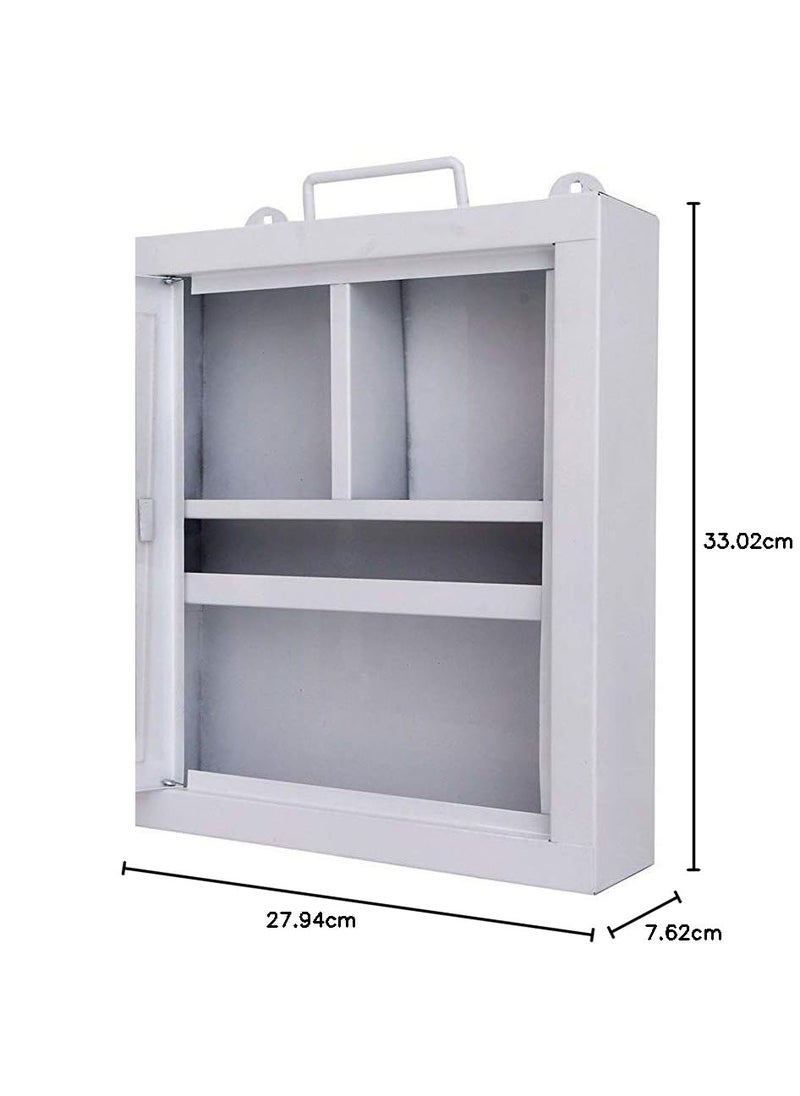 LEPOSE Wall mountable Metal First Aid BoxEmergency Medical kitFirst Aid Box For School officeHomeMulti Partation