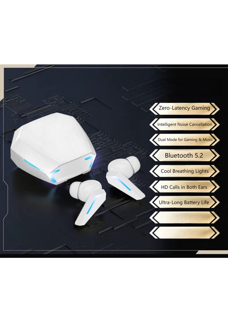 In-Ear Wireless Bluetooth headset, 2025 New Gaming Headset, Zero Latency, High-Quality Sound, Noise Cancellation, Long Battery Life, Fast Charging