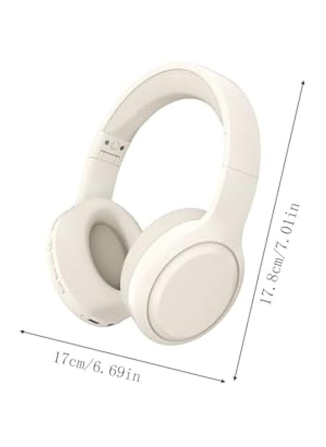 Wireless Bluetooth Noise Cancelling Headphones, Over Ear Bluetooth Headphones, HD Call Low Delay, HiFi Stereo Sound, Wired  Wireless Modes, Folding Headset, for Travel, Home, Work