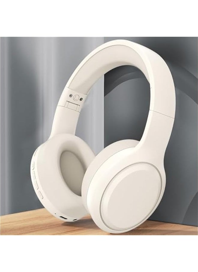Wireless Bluetooth Noise Cancelling Headphones, Over Ear Bluetooth Headphones, HD Call Low Delay, HiFi Stereo Sound, Wired  Wireless Modes, Folding Headset, for Travel, Home, Work