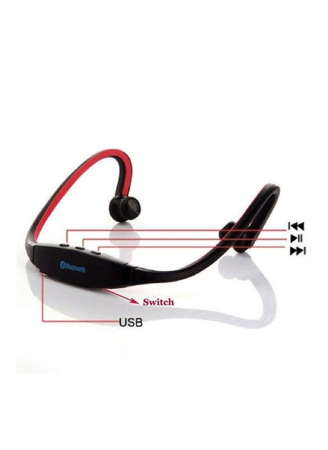 Bluetooth In-Ear Stereo Headset With Mic Black/Red