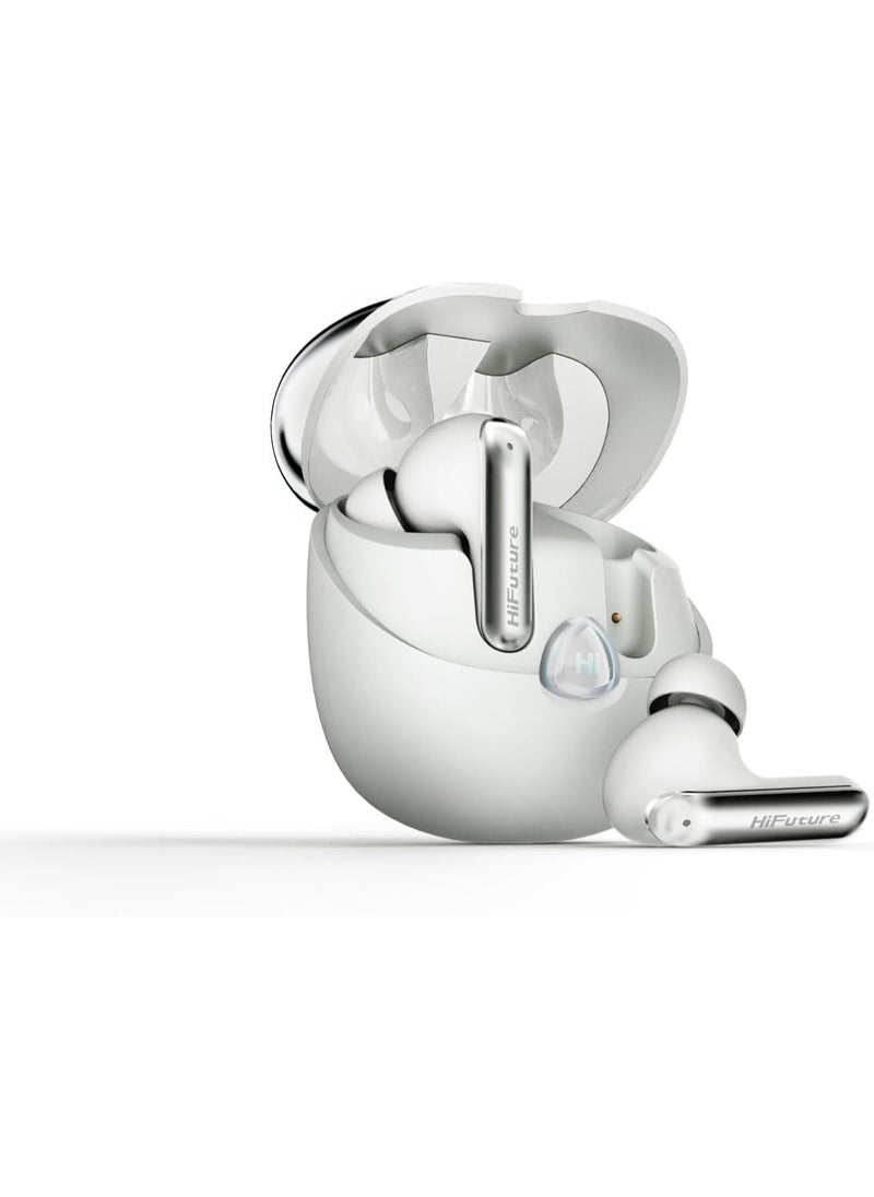 SonicAIR Wireless Earbuds with 4-MIC Noise Reduction, 35 Hours Playtime, Comfort-Fit Design, Bluetooth 5.3, Deep Bass, Touch Controls, IPX5 Water Resistant, Type-C Fast Charging