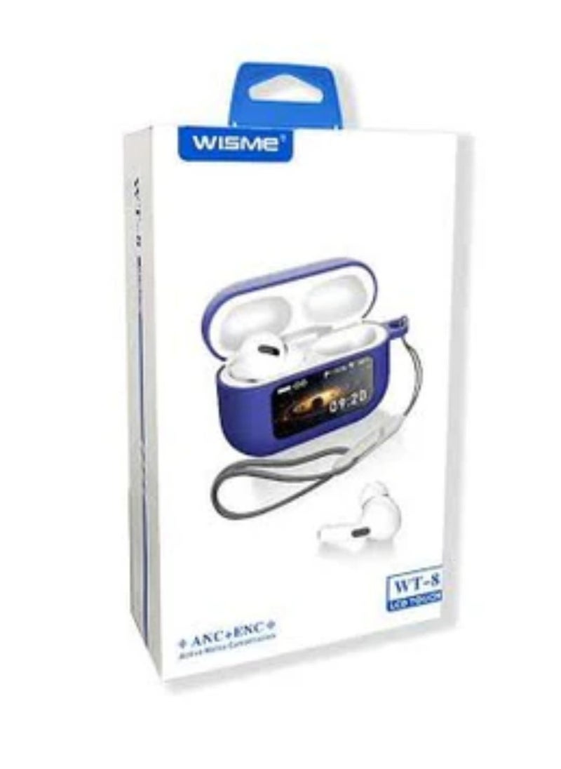 WISME WT-8 Smart Earbuds: AMOLED Touchscreen, ANC, GPS & 260mAh Battery