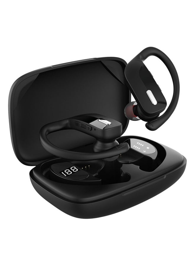 T17 TWS Bluetooth Headset Display Power Noise Reduction Ear-Hanging Sports Wireless Bluetooth Headset