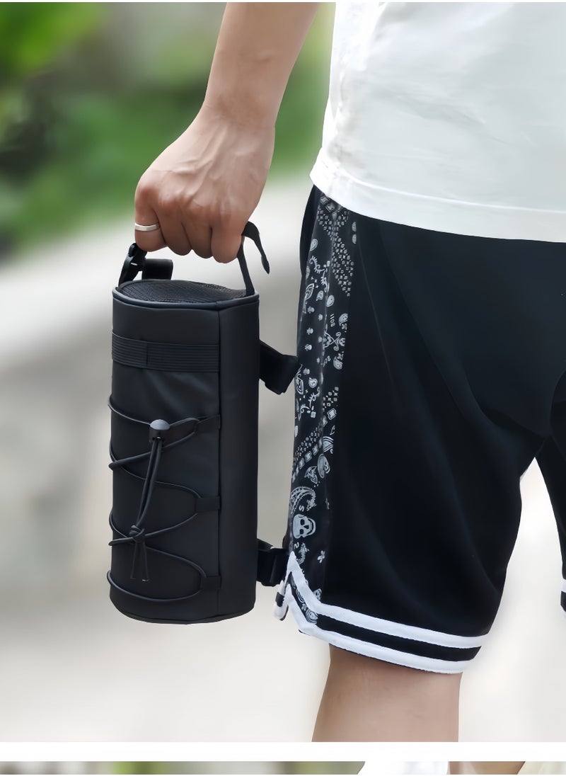 Bike Handlebar Bag,Bicycle Handlebar bag,Bike Frame Bag with Shoulder Strap,Bicycle Front Bag Fram Storage Roll Bag Mountain Road Bikes Bicycle Accessories, Bike Pouch for Bicycle