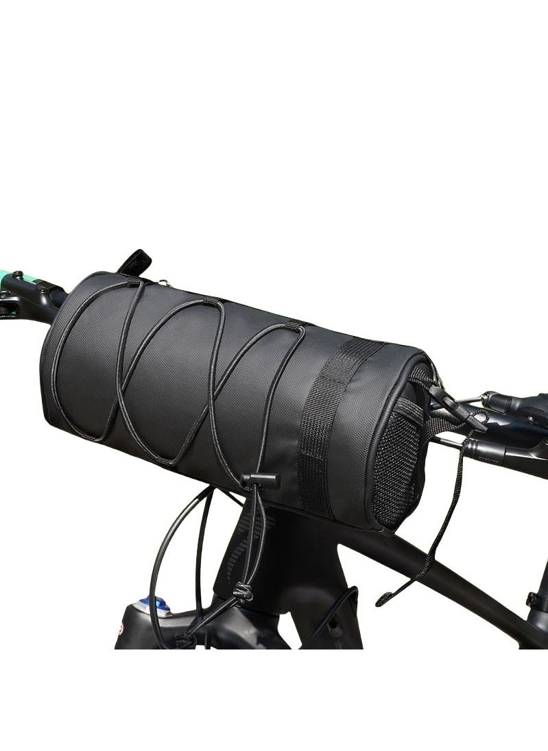 Bike Handlebar Bag,Bicycle Handlebar bag,Bike Frame Bag with Shoulder Strap,Bicycle Front Bag Fram Storage Roll Bag Mountain Road Bikes Bicycle Accessories, Bike Pouch for Bicycle
