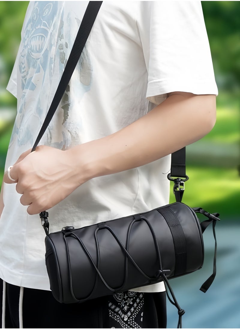 Bike Handlebar Bag,Bicycle Handlebar bag,Bike Frame Bag with Shoulder Strap,Bicycle Front Bag Fram Storage Roll Bag Mountain Road Bikes Bicycle Accessories, Bike Pouch for Bicycle