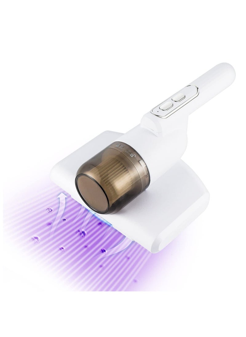 Portable Mini Handheld UV Vacuum Cleaner for Effective Dust Mite Removal from Mattresses, Pillows, and Carpets, Wireless and Easy to Use