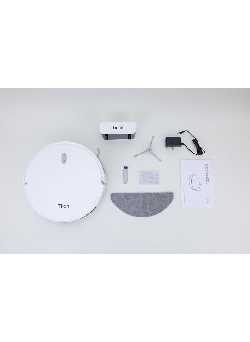 TIRON TRV 10P Dual Action CleaningPowerful Suction of 5000 Pa Ensuring Thorough Clean On All Floor TypesFree 1 Year WarrantyAntiFall Sensor and Obstacle Detection
