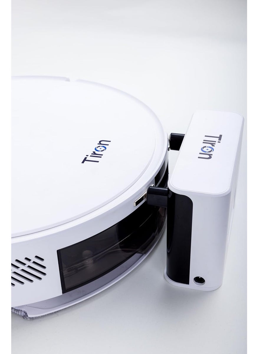 TIRON TRV 10P Dual Action CleaningPowerful Suction of 5000 Pa Ensuring Thorough Clean On All Floor TypesFree 1 Year WarrantyAntiFall Sensor and Obstacle Detection