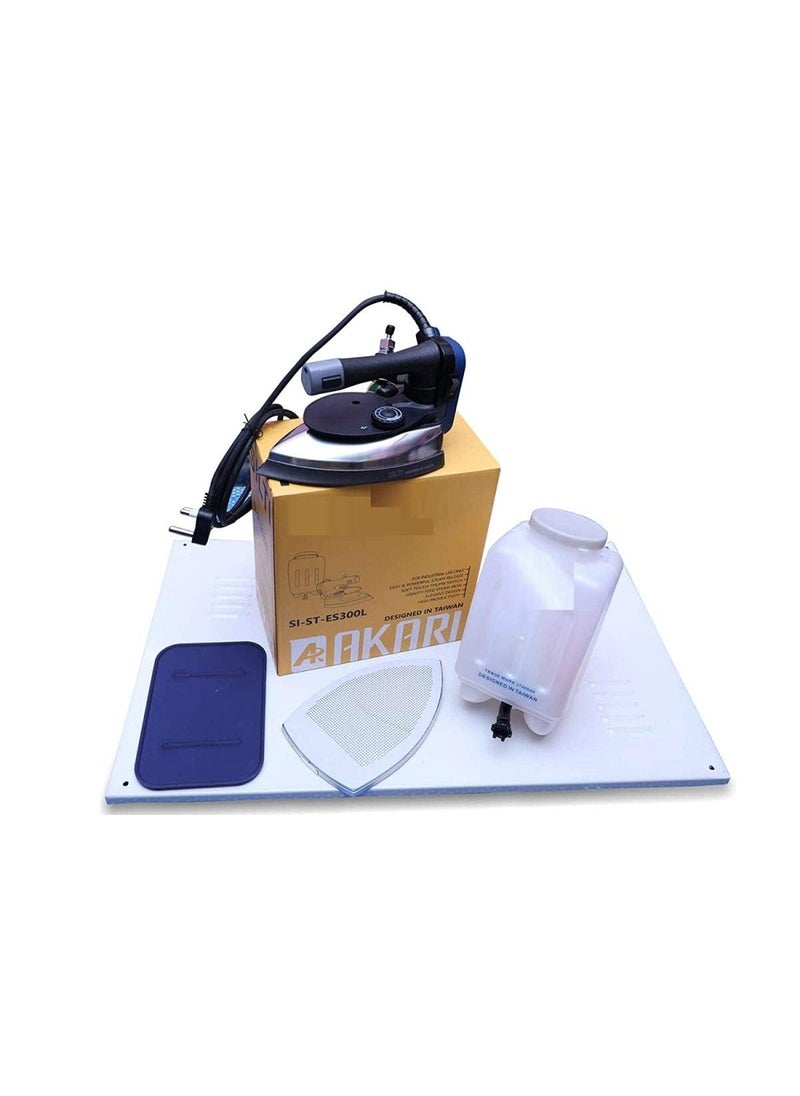 SBS PRO Industrial ES300L Gravity Bottle Feed Steam Iron Electric Steam Black and Silver